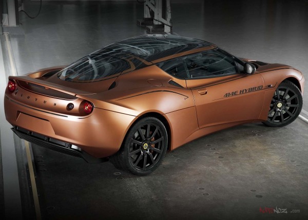 2012 Lotus Evora 414E Hybrid - Rear Angel