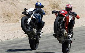 2008 Buell Super TT vs Ducati Hypermotard