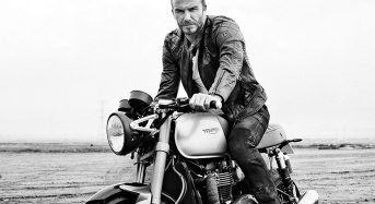 Is Beckham on New Water-Cooled 1100cc Triumph in Belstaff Ad?